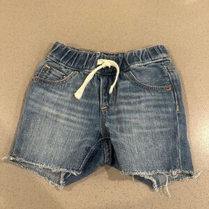 Baby Gap Boys Distressed Blue Denim Jean Pull-on Shorts Size 3-6 months